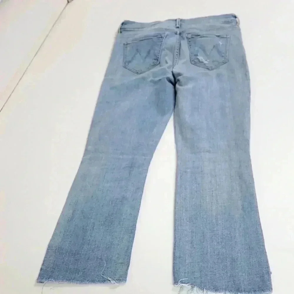 Mother Denim Insider Crop Step Fray in Chatterbox